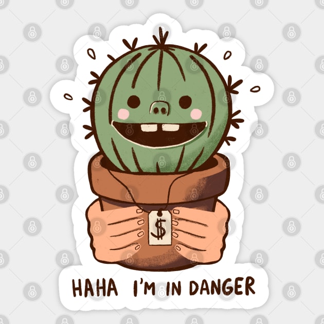 I’m in danger Sticker by Itouchedabee